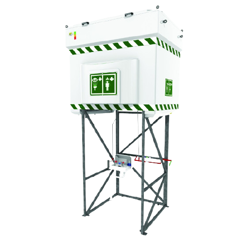 Emergency Showers with Tanks