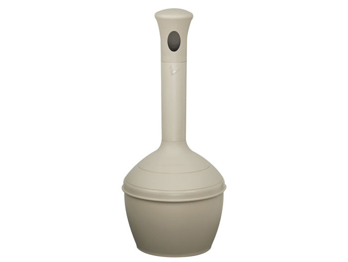 4 Gallon Plastic Outdoor Ashtray, Elite™ Smoker's Ceasefire®, Sierra Tan - 268502