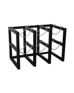 3 Wide by 2 Deep, Gas Cylinder Storage Rack, 6 Cylinder Capacity, Steel - 35128 3 Wide by 2 Deep, Gas Cylinder Storage Rack, 6 Cylinder Capacity, Steel - 35128